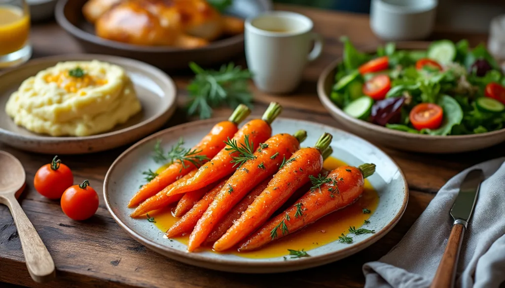 découvrez nos délicieuses suggestions d'accompagnement pour sublimer vos carottes vichy. que vous cherchiez des plats légers ou des recettes réconfortantes, nos idées vous inspireront pour un repas savoureux et équilibré.