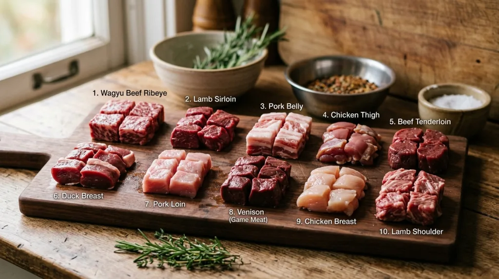 découvrez les 10 meilleurs morceaux de viande pour réussir des brochettes savoureuses et grillées à la perfection. guide complet pour des recettes délicieuses.