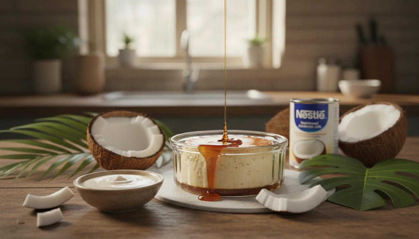découvrez la recette facile du flan coco au lait concentré nestlé, un dessert crémeux et gourmand parfait pour toutes les occasions.