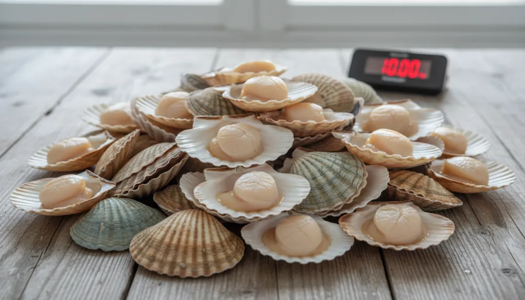 découvrez combien de noix se trouvent dans 10 kg de coquilles saint-jacques et obtenez le nombre exact pour mieux planifier vos recettes et achats.