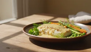 découvrez une recette savoureuse de poisson saumonette à la crème moutarde, facile à préparer et parfaite pour un repas gourmand.