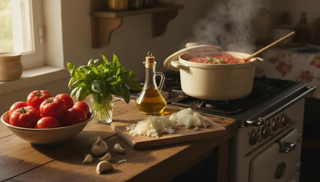 découvrez comment préparer facilement une savoureuse sauce tomate maison selon la recette traditionnelle de grand-mère, idéale pour sublimer tous vos plats.