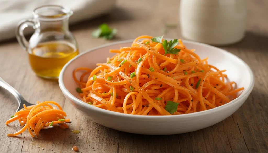 découvrez notre recette simple et savoureuse de carottes râpées à la vinaigrette, parfaite pour une entrée fraîche et rapide à préparer.